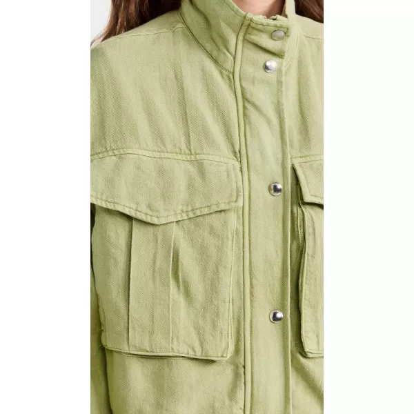 BLANKNYC Womens Green Light Utility JacketGreen Light