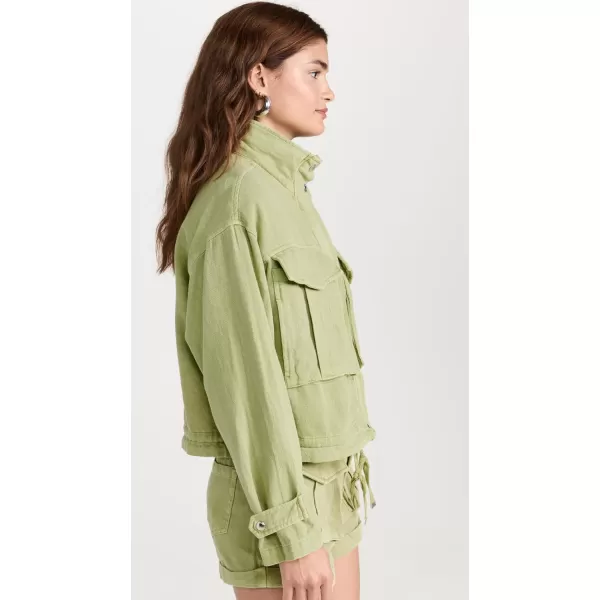 BLANKNYC Womens Green Light Utility JacketGreen Light