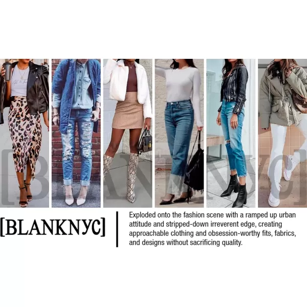 BLANKNYC Womens High Rise Mini Boot Cut Five Pocket Jeans Stylish amp Trendy PantsNo Sleep