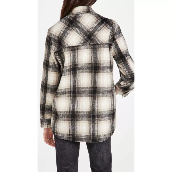 BLANKNYC Womens Luxury Clothing Plaid Shirt Jacket Stylish Shacket amp Trendy Coat Cabin Fever LargeChecked Out