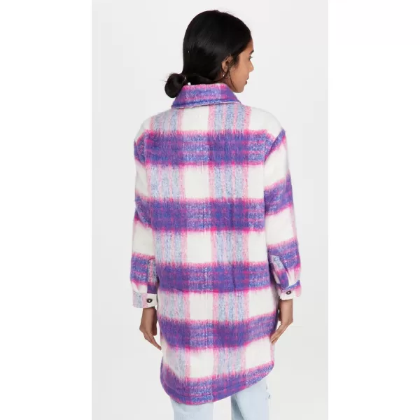 BLANKNYC Womens Luxury Clothing Plaid Shirt Jacket Stylish Shacket amp Trendy Coat Cabin Fever LargePrime Time