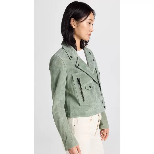 BLANKNYC Womens Luxury Clothing Real Suede Moto Jacket With Black Zipper Details Comfortable amp Stylish CoatBasil