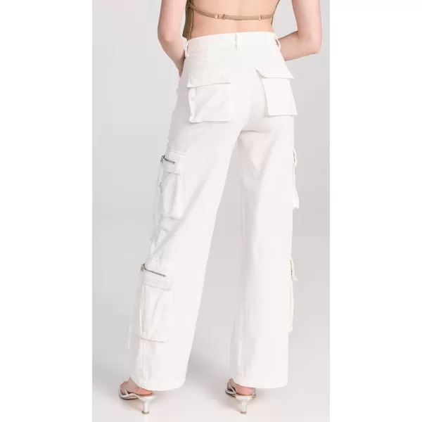 BLANKNYC Womens Luxury Clothing Rib Cage Wide Leg Oversized Cargo Pants Comfortable amp StylishCreamy Scoop