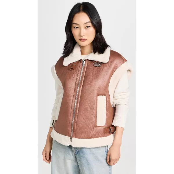 BLANKNYC Womens Vegan and Sherpa Coat VestFirst Sight