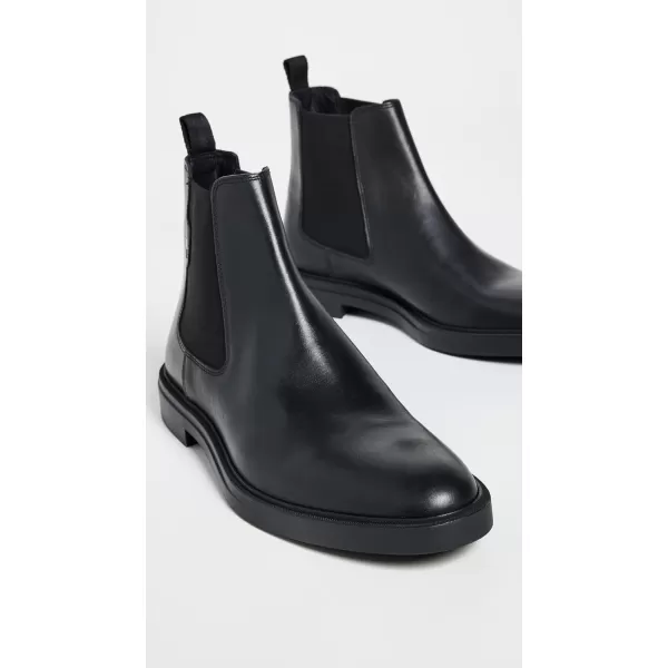 BOSS Hugo Boss Mens Calev Leather Chelsea BootStormy Black