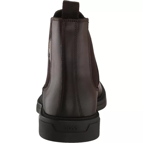 BOSS Hugo Boss Mens Calev Leather Chelsea BootTeak Brown