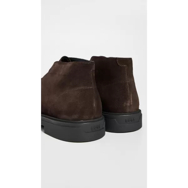 BOSS Hugo Boss Mens Calev Suede Desert BootsDark Brown