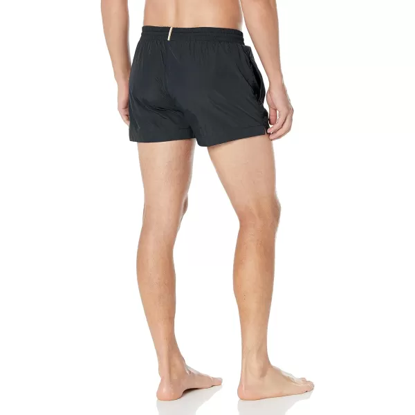 BOSS Mens Standard Big Logo Swim TrunkBlack Fog