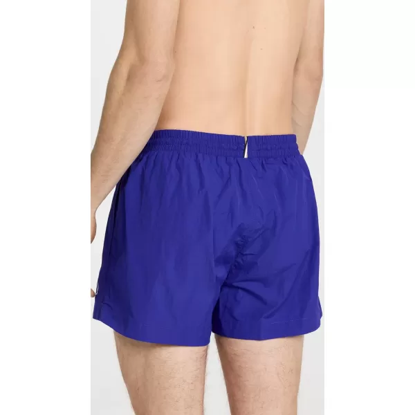 BOSS Mens Standard Big Logo Swim TrunkBlue Aegean