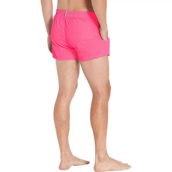 BOSS Mens Standard Big Logo Swim TrunkBright Magenta