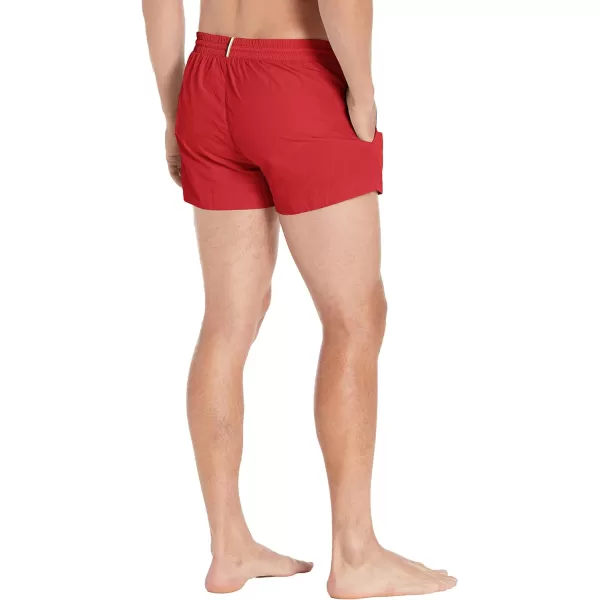 BOSS Mens Standard Big Logo Swim TrunkLipstick Red