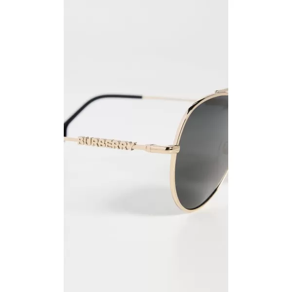 BURBERRY Classic Aviator SunglassesGold