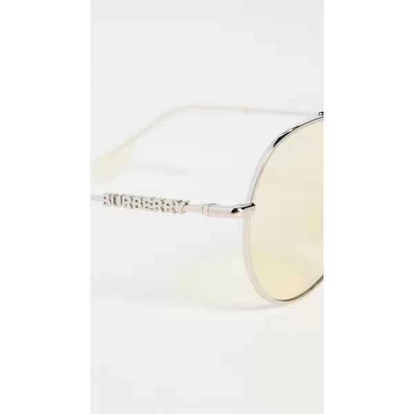 BURBERRY Classic Aviator SunglassesSilver