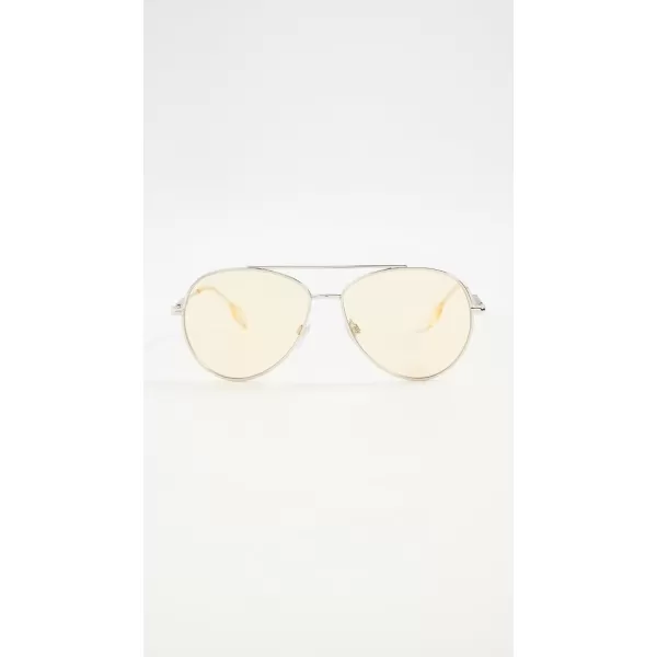 BURBERRY Classic Aviator SunglassesSilver