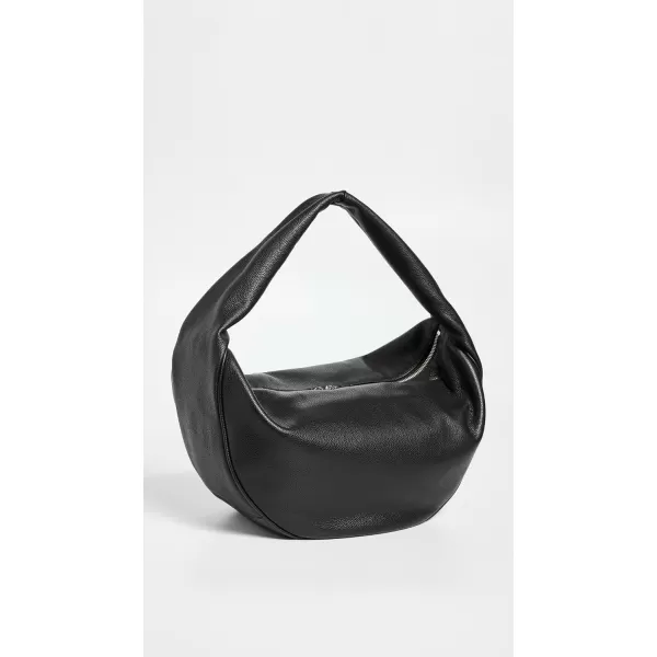 BY FAR Womens Maxi Cush Black Small Grain Calf Leather Hobo BagBlack