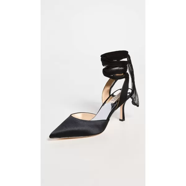 Badgley Mischka Womens Blaze PumpBlack Satin