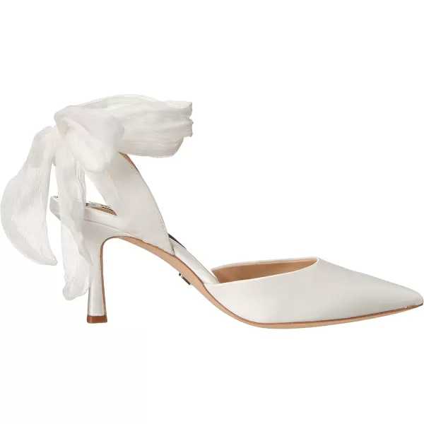 Badgley Mischka Womens Blaze PumpWhite Satin