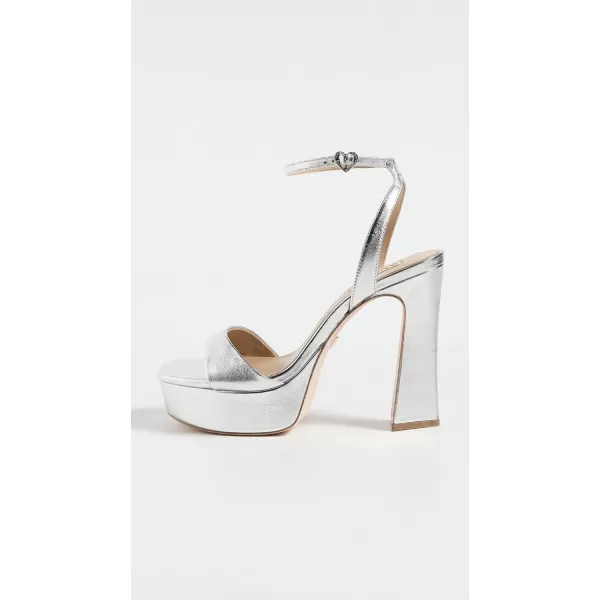 Badgley Mischka Womens CAIA Heeled SandalSilver