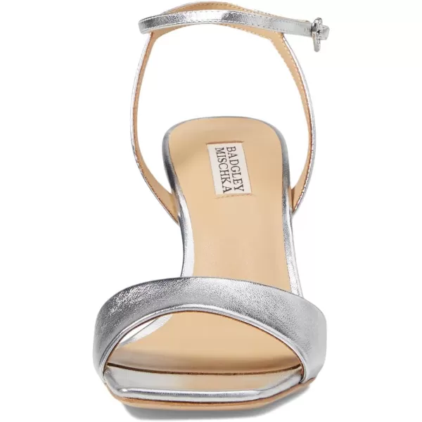 Badgley Mischka Womens Cady Heeled SandalSilver