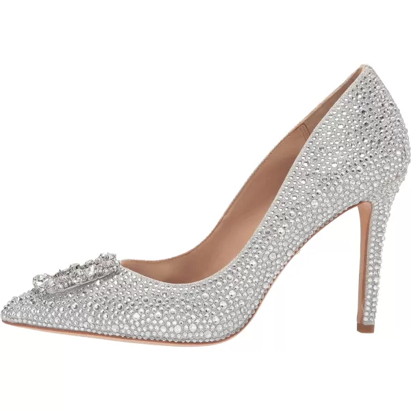 Badgley Mischka Womens Cher Ii PumpSilver Glitter