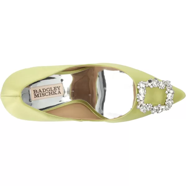 Badgley Mischka Womens Cher PumpLemon Lime Satin