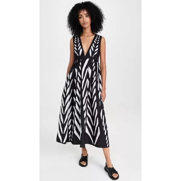 Banjanan Womens Dolly DressBlackWhite