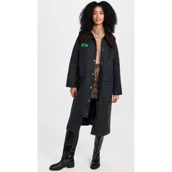 Barbour Womens Ganni x BurghleyNavyClassic