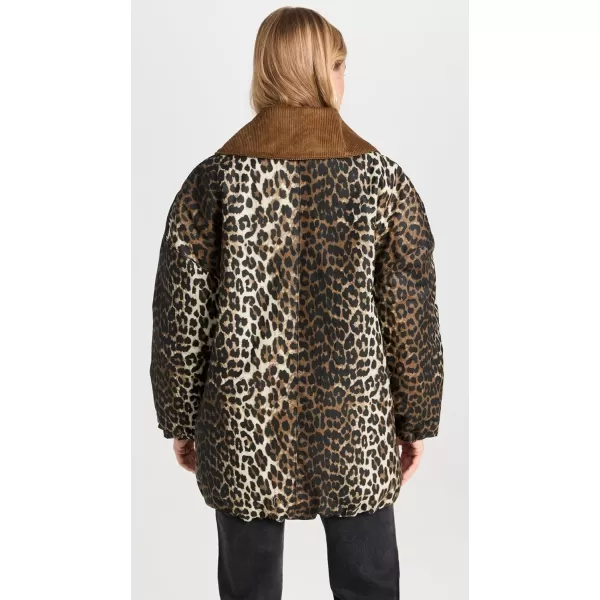 Barbour Womens x Ganni Printed BomberLeopard PrintClassic