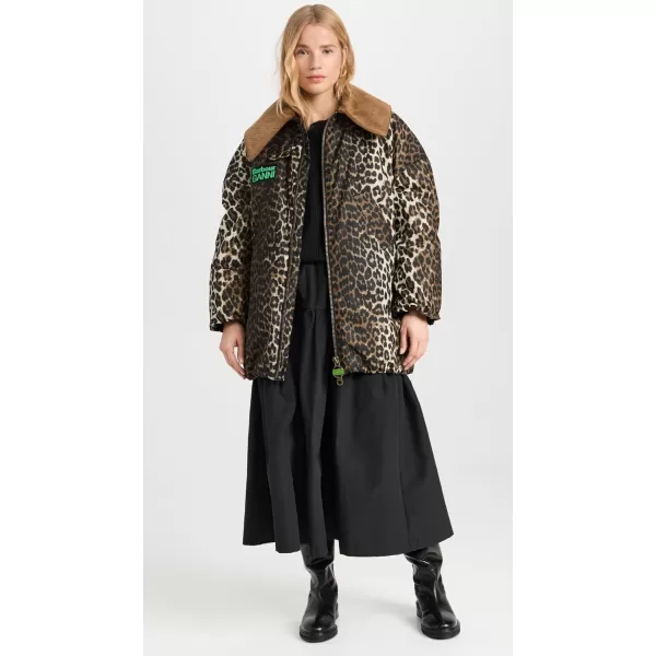 Barbour Womens x Ganni Printed BomberLeopard PrintClassic