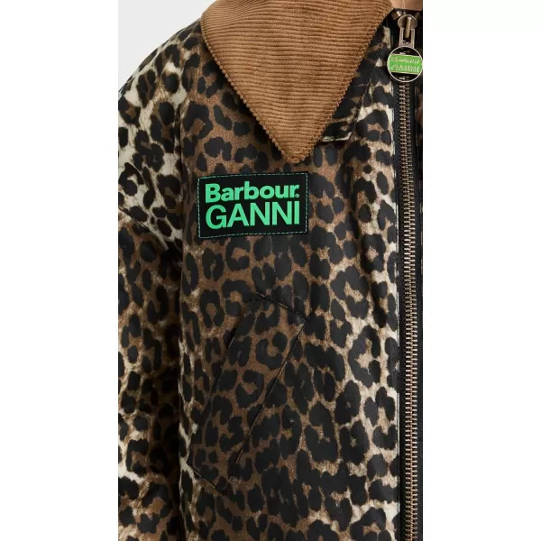 Barbour Womens x Ganni Printed BomberLeopard PrintClassic