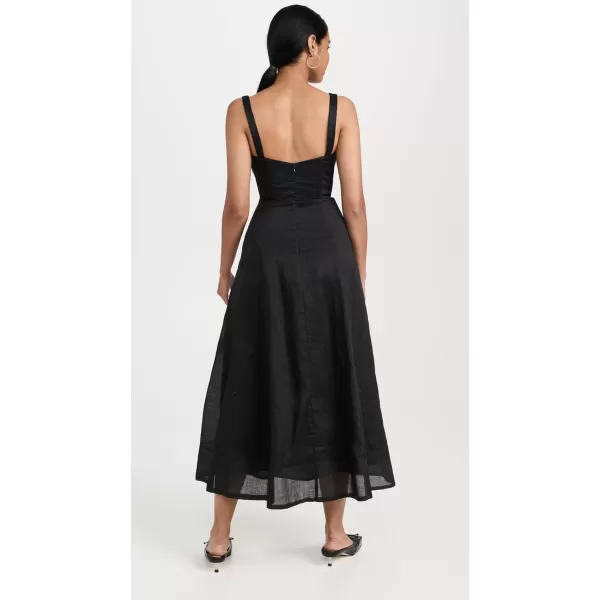 Bardot Womens Adaline Corset Midi DressBlack