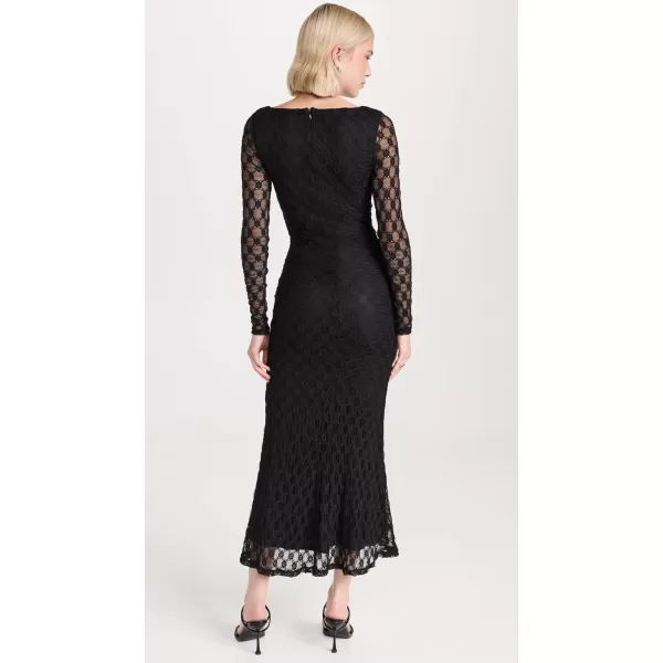 Bardot Womens Adoni Lace Midi DressBlack