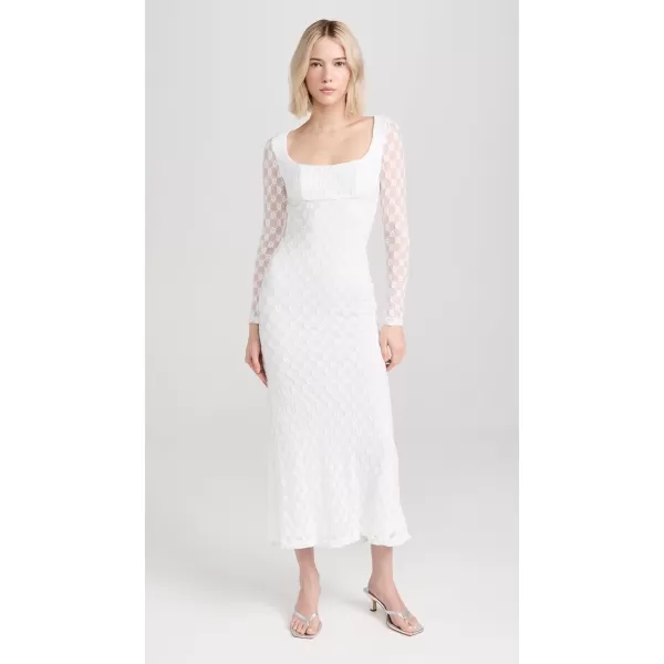 Bardot Womens Adoni Lace Midi DressWhite