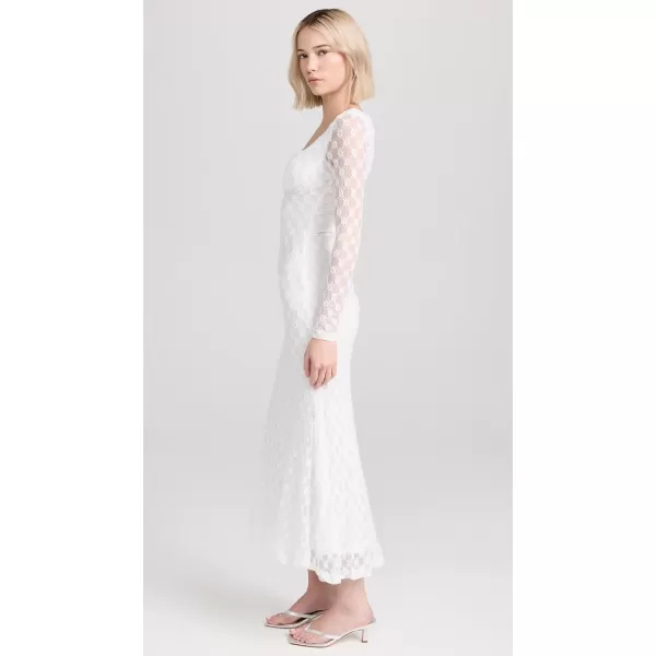 Bardot Womens Adoni Lace Midi DressWhite