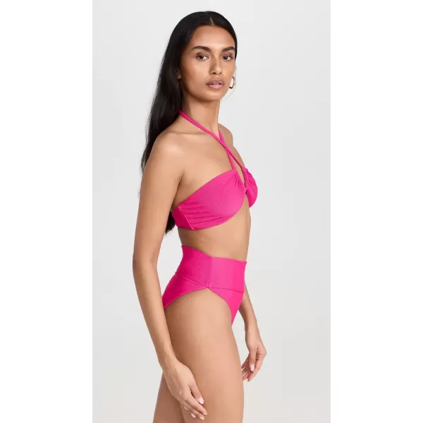 Beach Riot Womens Abby Bikini TopBright Fuchsia