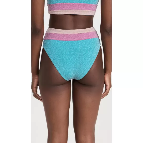 Beach Riot Womens Heidi BottomsAquamarine Colorblock