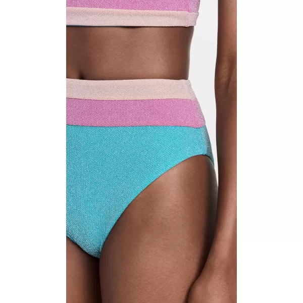 Beach Riot Womens Heidi BottomsAquamarine Colorblock