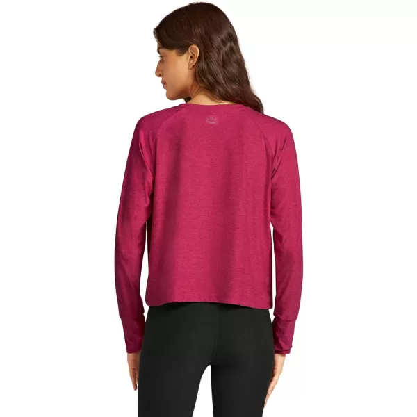 Beyond Yoga Womens Featherweight Daydreamer PulloverCranberry Heather