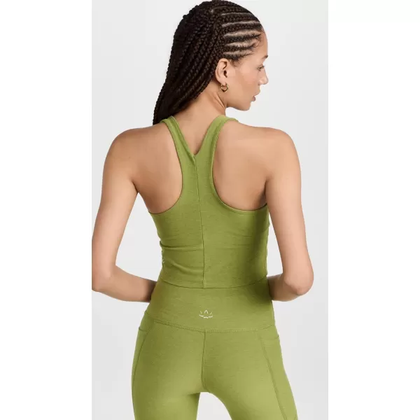 Beyond Yoga Womens Focus Cropped TankFern Green Heather