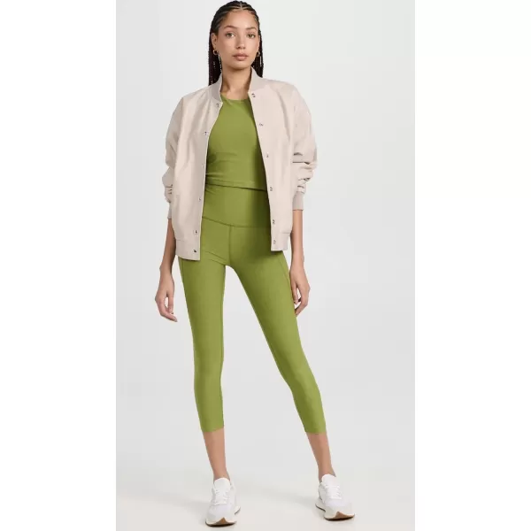 Beyond Yoga Womens Focus Cropped TankFern Green Heather