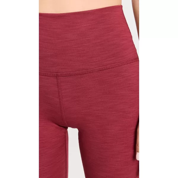 Beyond Yoga Womens Heather Rib High Waisted Practice PantsRosewood Heather Rib