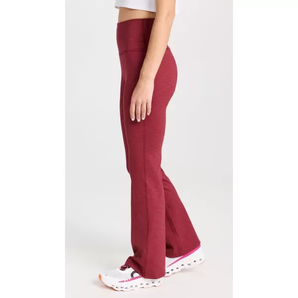 Beyond Yoga Womens Heather Rib High Waisted Practice PantsRosewood Heather Rib