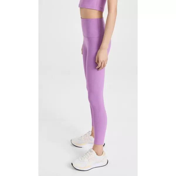 Beyond Yoga Womens High Waisted Midi LeggingsBright Iris Heather