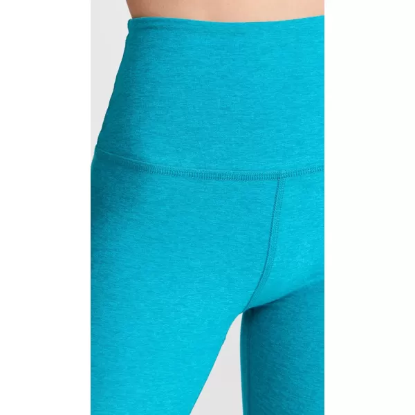 Beyond Yoga Womens High Waisted Midi LeggingsPeacock Blue Heather