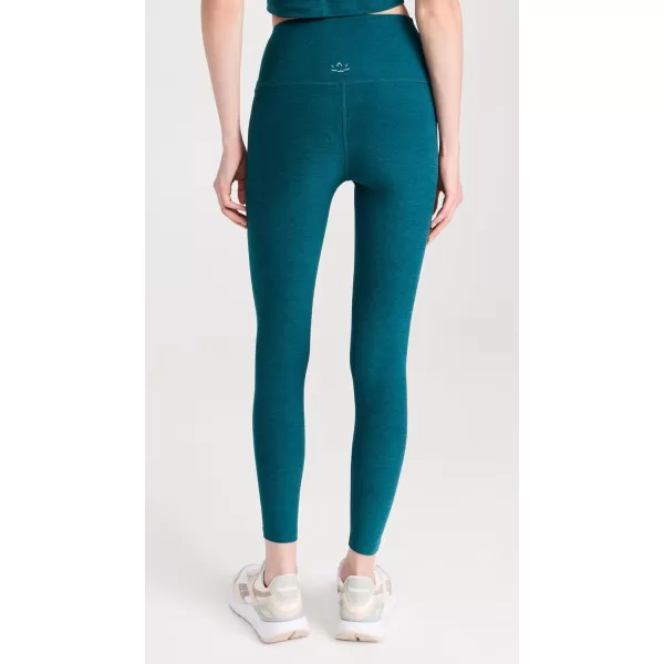 Beyond Yoga Womens Spacedye Caught in The Midi HW LeggingsLunar Teal Heather