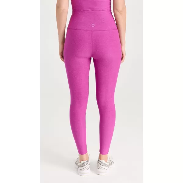 Beyond Yoga Womens Spacedye Caught in The Midi High Waisted LeggingsMagenta Heather