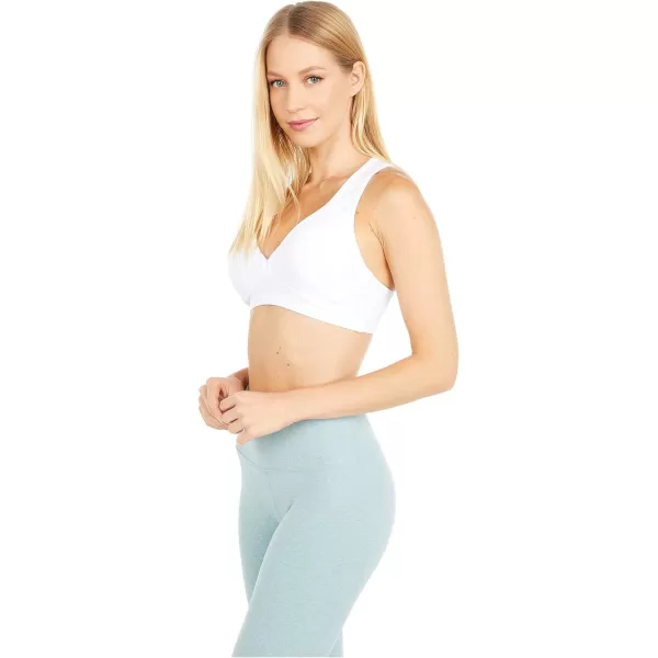 Beyond Yoga Womens Spacedye Lift Your Spirits BraCloud White