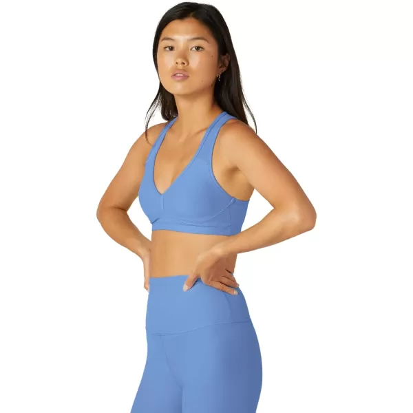 Beyond Yoga Womens Spacedye Lift Your Spirits BraFlower Blue Heather