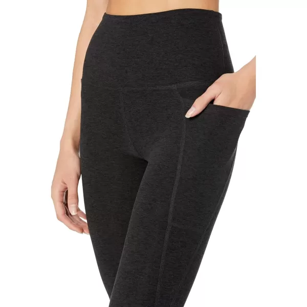 Beyond Yoga Womens Spacedye Out of Pocket High Waisted Midi LeggingsDarkest Night