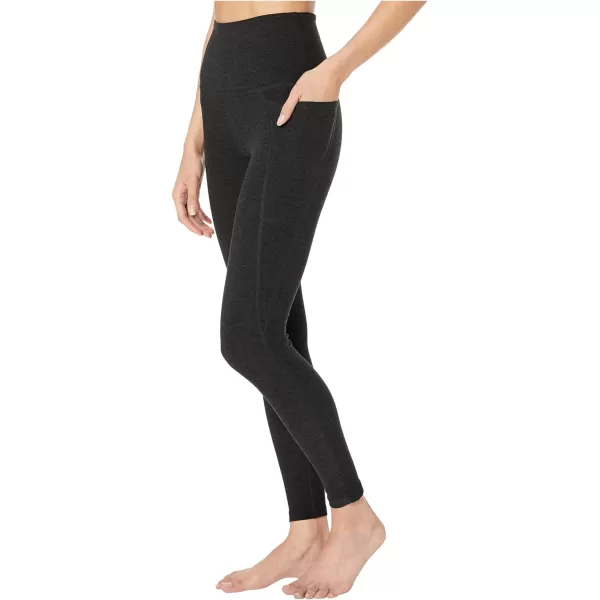 Beyond Yoga Womens Spacedye Out of Pocket High Waisted Midi LeggingsDarkest Night